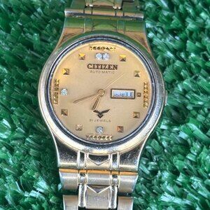 Original Automatic Citizen Rare Watch - 21 Jewels - Gold Dial – Vintage Watch